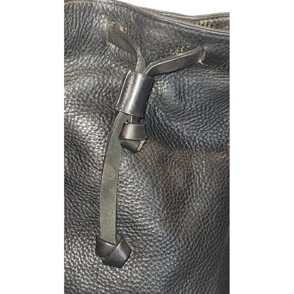 NINE WEST Black Leather Hobo Bag Shoulder Purse‎ Handbag Crossbody